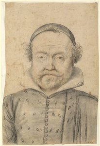 Portret van een Bebaarde Man in een Dubbel en Muts