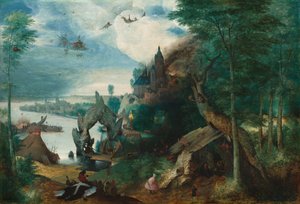 De Verleiding van Sint Antonius door Follower of Pieter Bruegel the Elder