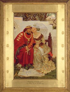 De huwelijksreis van koning René door Ford Madox Brown