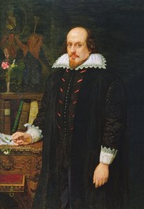 Portret van William Shakespeare, 1849 door Ford Madox Brown