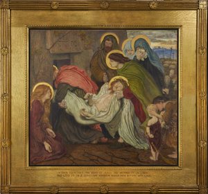 De graflegging door Ford Madox Brown