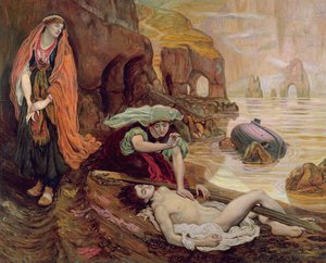 Het vinden van Don Juan door Haidee, 1878 door Ford Madox Brown