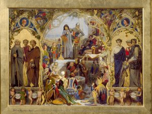 De Zaden en Vruchten van Engelse Poëzie door Ford Madox Brown