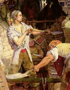 Werk: Arbeider met anjer in zijn mond