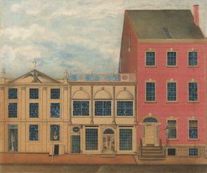 De winkel en het magazijn van Duncan Phyfe, 168-172 Fulton Street, New York City