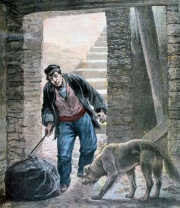 Een misdaad op de Rue Botzaris, Parijs, 1892 door Fortuné Méaulle