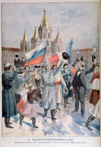 Inschrijving van Russische vrijwilligers voor Madagaskar, St. Petersburg, 1895 door Fortuné Méaulle