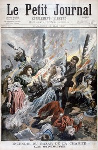 Brand in de Bazar de la Charite, Parijs, 4 mei 1897 door Fortuné Méaulle