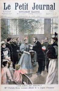 Mevrouw Furtado-Heine benoemd tot Officier van het Legioen van Eer, 1896 door Fortuné Méaulle