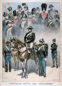 Nieuw uniform van de gendarmes