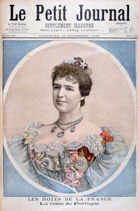 Portret van koningin Amelia van Portugal, 1896 door Fortuné Méaulle
