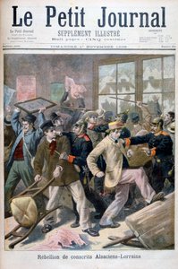 Opstand van de Elzassers-Lotharingers dienstplichtigen, 1896 door Fortuné Méaulle