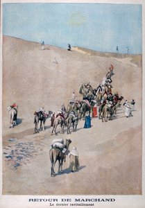 Terugkeer van kooplieden, 1899 door Fortuné Méaulle