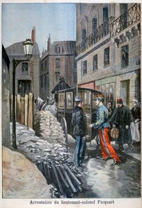 De arrestatie van luitenant-kolonel Picquart, 1898 door Fortuné Méaulle