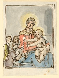 Christuskind met rozenkrans door Fortunato Duranti