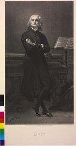 Franz Liszt door Fortune Joseph Seraphin Layraud