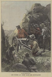 Boeren bereiden zich voor op een hinderlaag in de bergen
