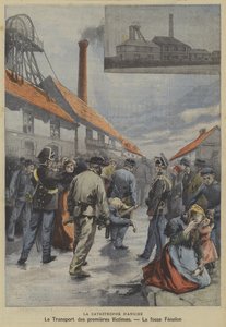 De mijnramp van Aniche, Frankrijk door Fortune Louis Meaulle