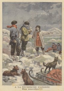 De zoektocht naar de vermiste ballonexpeditie van Salomon Andree in het Noordpoolgebied door Fortune Louis Meaulle