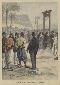Drievoudige executie in Setif, Algerije