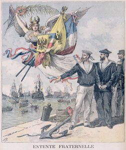 De Frans-Russische Entente, illustratie uit 