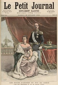 Het Zilveren Huwelijksjubileum van de Koning van Griekenland, uit 