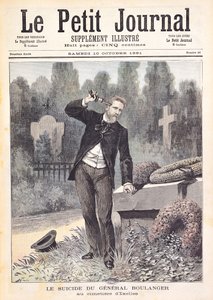De zelfmoord van generaal Georges Ernest Boulanger op de begraafplaats van Ixelles, uit 