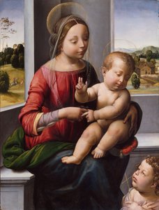 Madonna en Kind met de jonge Sint Jan de Doper, c.1497 door Fra Bartolomeo