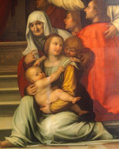 Onze-Lieve-Vrouw van Barmhartigheid door Bartolomeo della Porta bekend als Fra Bartolomeo (1472-1517) (detail) door Fra (1472 1517) Bartolomeo