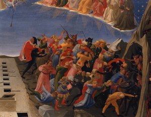 Het Laatste Oordeel, detail van de verdoemden, c.1431 (detail) door Fra (c.1387 1455) Angelico