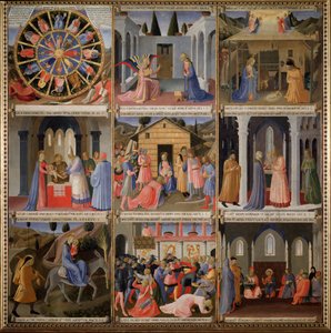 Armadio degli Argenti: Leven van Christus door Fra  Angelico