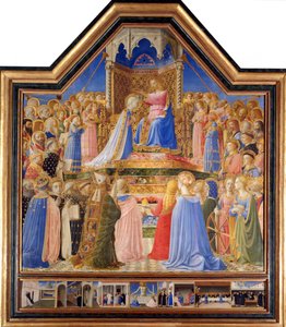 Kroning van de Maagd, c.1430-32 door Fra  Angelico