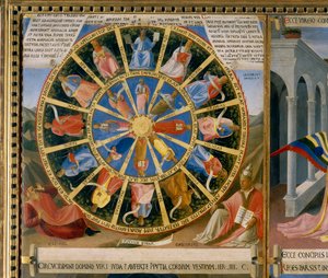Zilveren Koffers, het Wiel van de Zaligen, detail van de Verhalen uit het leven van Christus