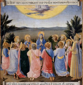 De Hemelvaart. Leven van Christus, Armadio degli Argenti door Fra  Angelico