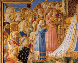De Kroning van de Maagd (detail)