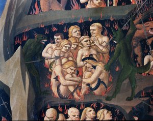 Het Laatste Oordeel: Hel door Fra  Angelico