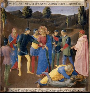 De arrestatie van Jezus door Fra  Angelico