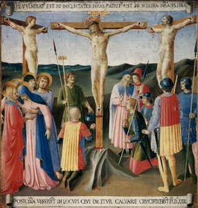 De kruisiging. Leven van Christus, Armadio degli Argenti door Fra  Angelico