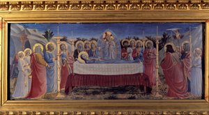 De begrafenis van de Maagd. Predelle 1435