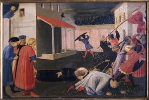 Het martelaarschap van Sint Marcus. Tabernakel van de Linaioli door Fra  Angelico