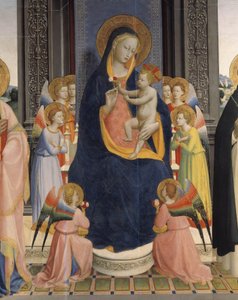 Maagd met kind en heiligen door Fra  Angelico