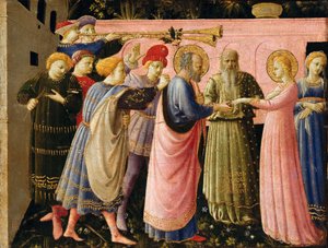 De Annunciatie (altaarstuk), schilderij door Fra Angelico, ca. 1440