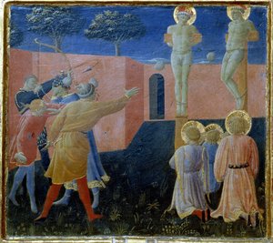 Kruisiging en steniging van Sint Cosme