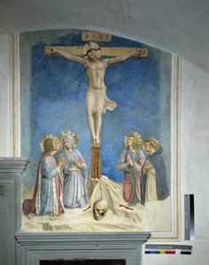 Kruisiging met de Maagd Maria en Sint Cosme door Fra Angelico