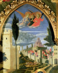 Santa Trinita Altaarstuk (detail) door Fra Angelico
