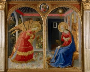 De Annunciatie, c.1432 door Fra Angelico