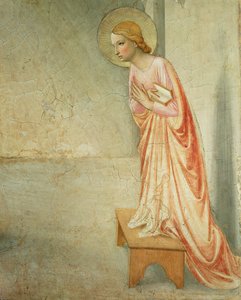 De Annunciatie, detail van de Maagd, 1442 (detail) door Fra Angelico