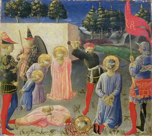 De onthoofding van St. Cosmas en St. Damian, (detail)