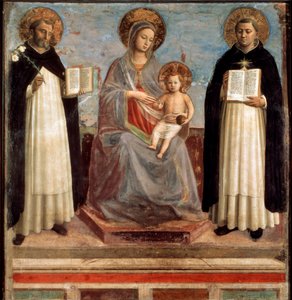 Maagd en Kind met Heiligen Dominicus en Thomas van Aquino, 1424-1430