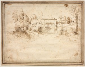 Boerderij op de helling van een heuvel